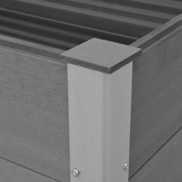 Garden Planter Wpc 100x50x54 Cm Grey Image 2