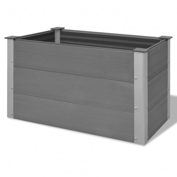 Garden Planter Wpc 100x50x54 Cm Grey Image 4