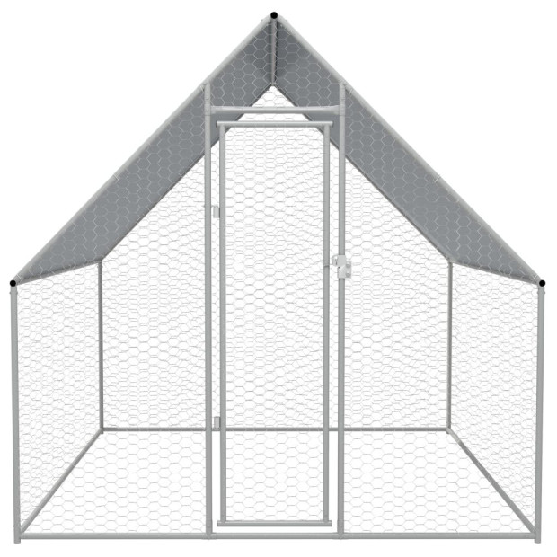 Outdoor Chicken Cage Galvanised Steel 2x2x1.92 M Image 2