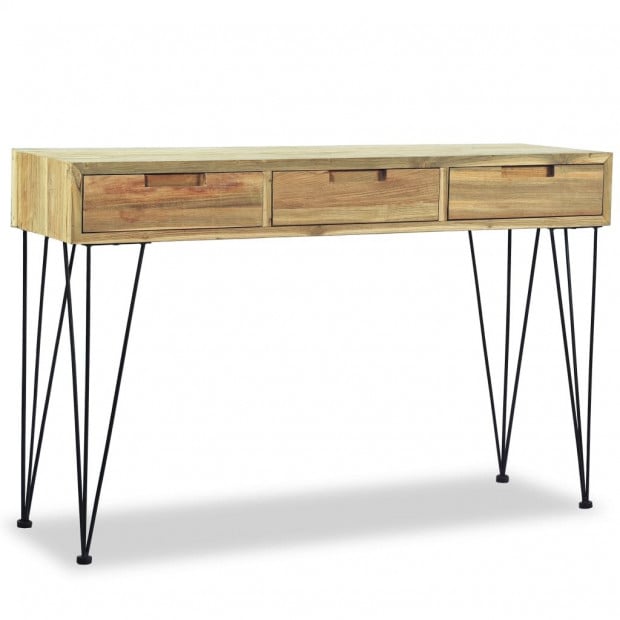 Console Table 120x35x76 Cm Solid Teak Image 2
