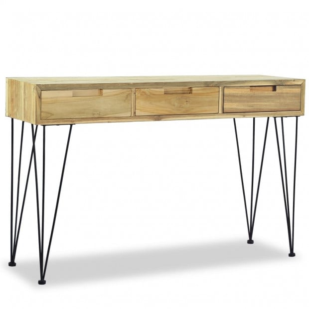 Console Table 120x35x76 Cm Solid Teak Image 3