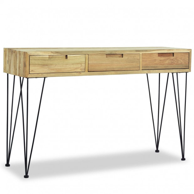 Console Table 120x35x76 Cm Solid Teak Image 5