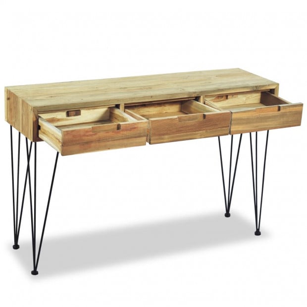 Console Table 120x35x76 Cm Solid Teak Image 7