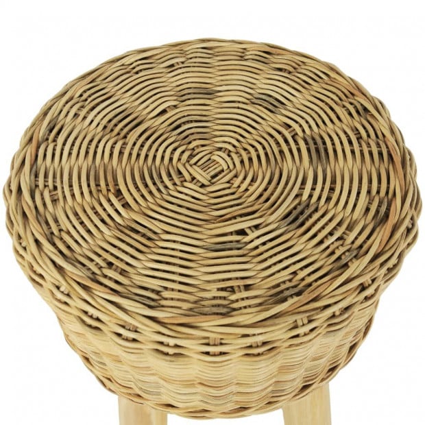 Bar Stool Natural Rattan Image 3