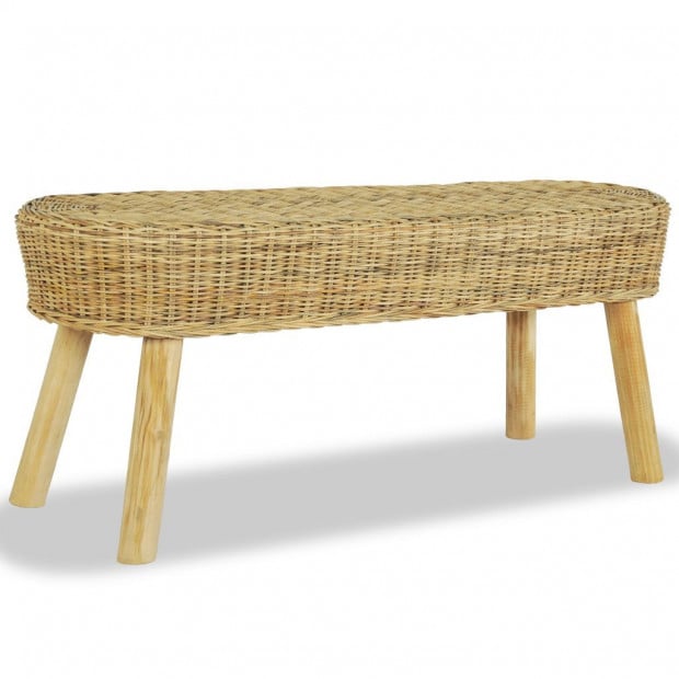 Hall Bench 110x35x45cm Natural Rattan