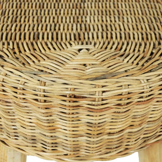 Hall Bench 160x35x45 Cm Natural Rattan Image 4