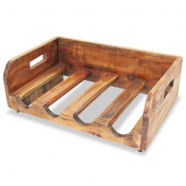 Wine Racks 4 Pcs For 16 Bottles Solid Reclaimed Wood Image 4