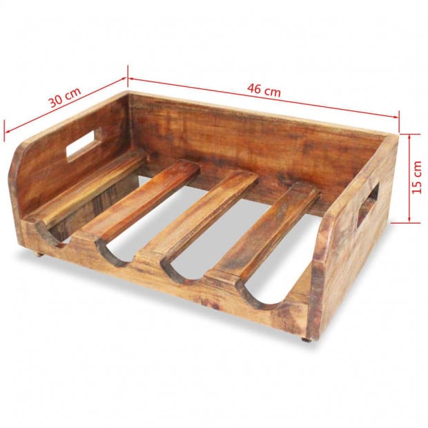 Wine Racks 4 Pcs For 16 Bottles Solid Reclaimed Wood Image 6