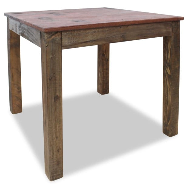 Dining Table Solid Reclaimed Wood 82x80x76 Cm Image 2