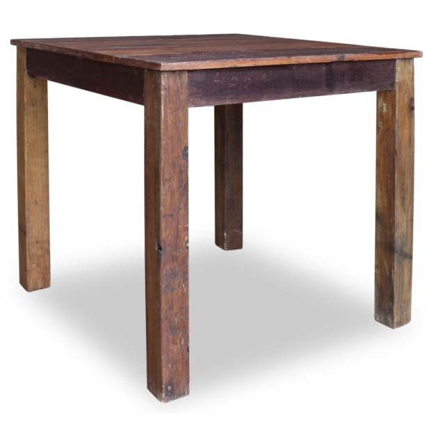 Dining Table Solid Reclaimed Wood 82x80x76 Cm Image 4