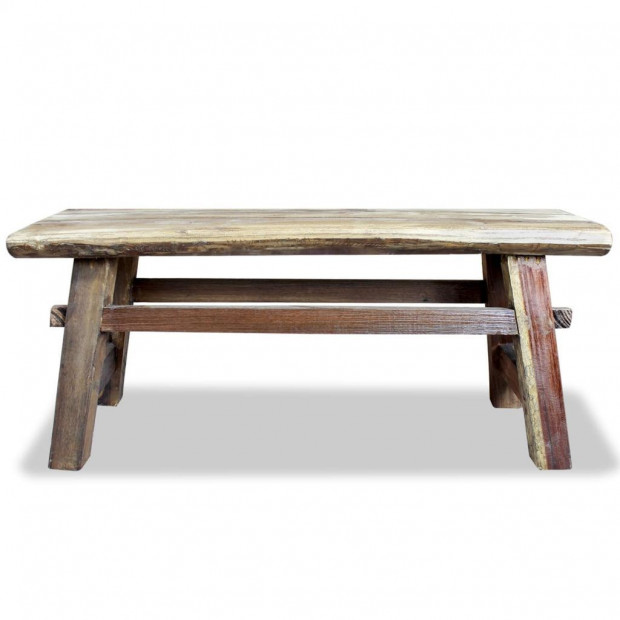 Bench Solid Reclaimed Wood 100x28x43 Cm Image 2