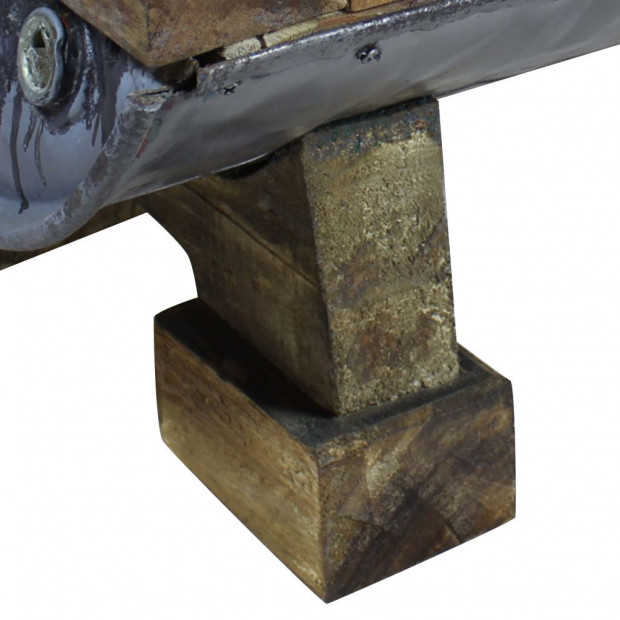 Coffee Table Solid Reclaimed Wood 90x50x35 Cm Image 9