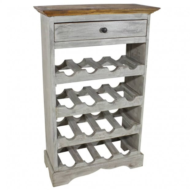 Wine Rack Solid Reclaimed Wood 55x23x85 Cm