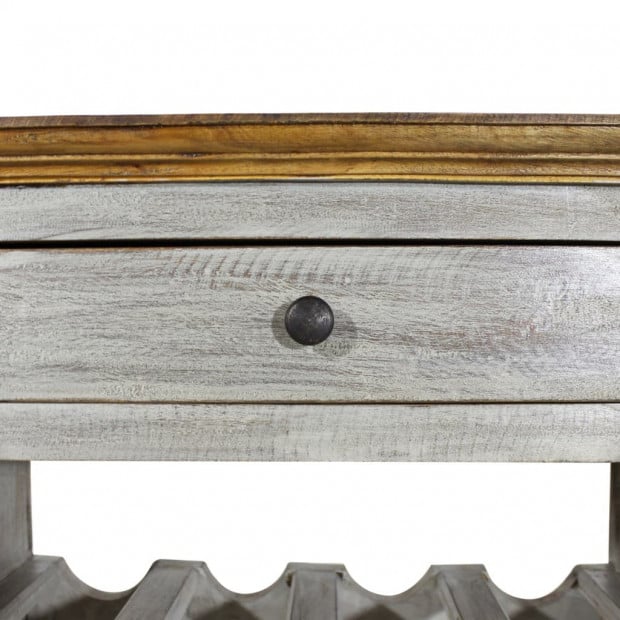 Wine Rack Solid Reclaimed Wood 55x23x85 Cm Image 2