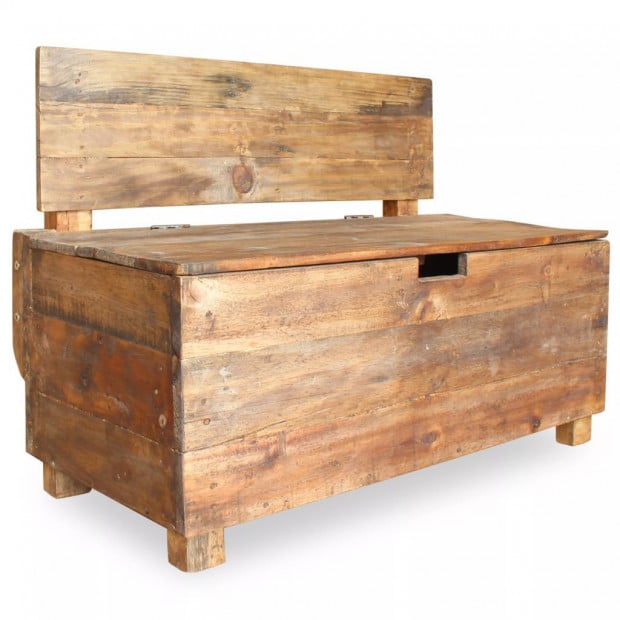 Bench Solid Reclaimed Wood 86x40x60 Cm