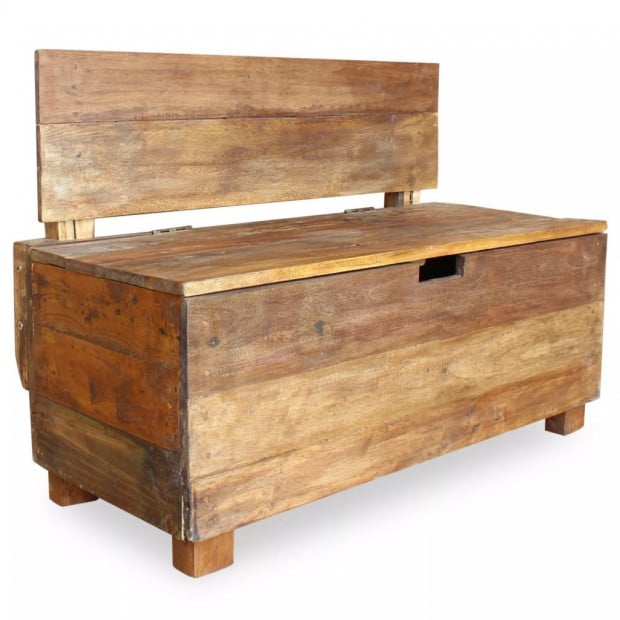 Bench Solid Reclaimed Wood 86x40x60 Cm Image 4