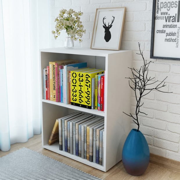 Bookshelf Chipboard 60x31x78 Cm White Image 2