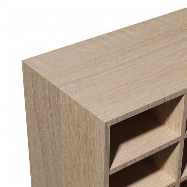 Shoe Rack Chipboard 92x30x67.5 Cm Oak Image 4