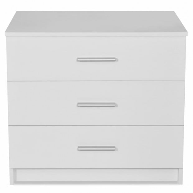 Chest Of Drawers Chipboard 71x35x69 Cm White Image 4