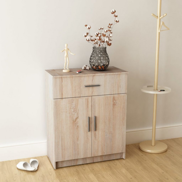 Sideboard Chipboard 71x35x88 Cm Oak Image 2