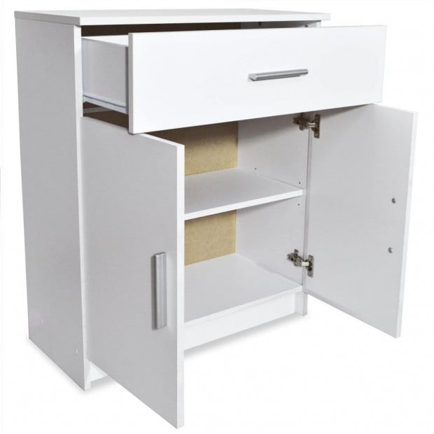 Sideboard Chipboard 71x35x88 Cm White Image 5