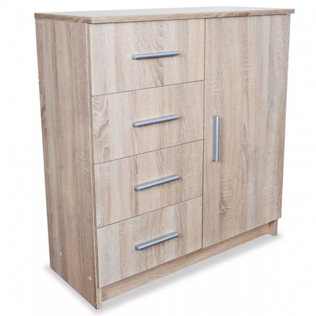 Sideboard Chipboard 79x35x88 Cm Oak