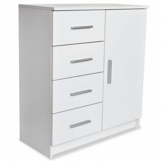 Sideboard Chipboard 79x35x88 Cm White