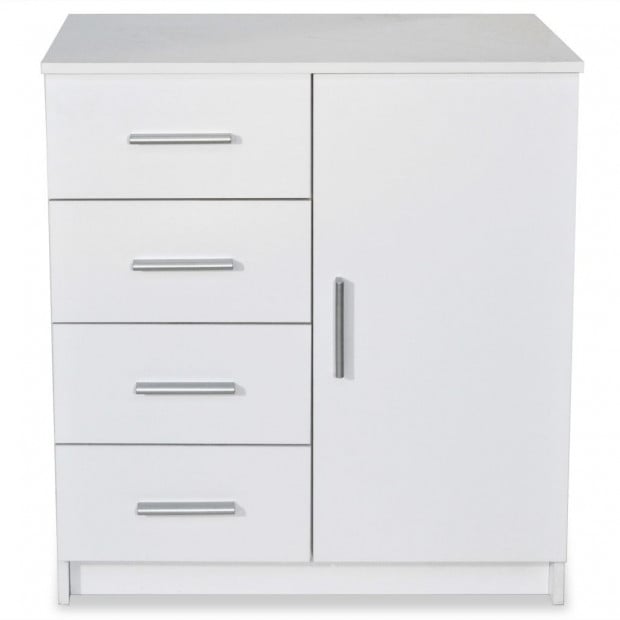 Sideboard Chipboard 79x35x88 Cm White Image 4