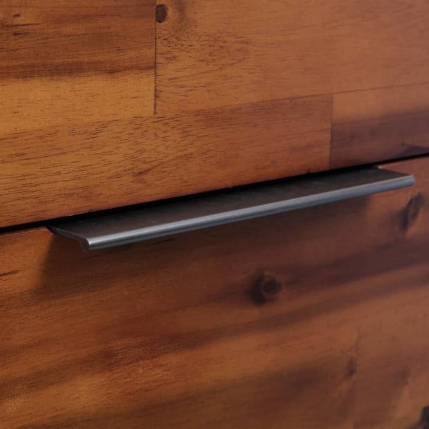 Chest Of Drawers Solid Acacia Wood 45x32x115 Cm Image 2