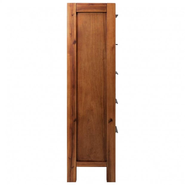 Chest Of Drawers Solid Acacia Wood 45x32x115 Cm Image 4