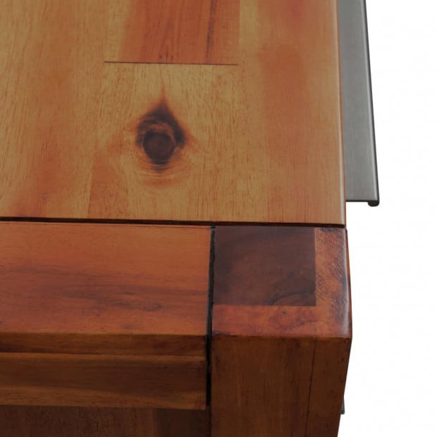 Chest Of Drawers Solid Acacia Wood 45x32x115 Cm Image 8