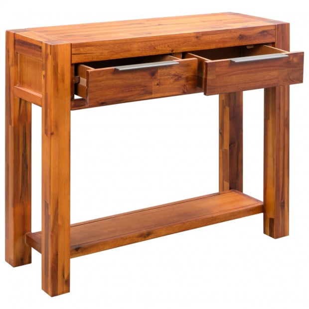 Console Table Solid Acacia Wood 86x30x75 Cm Image 4