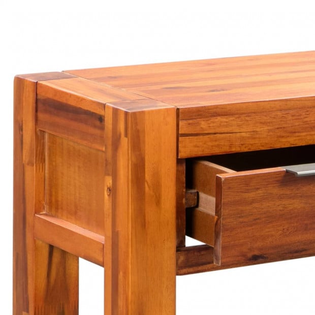 Console Table Solid Acacia Wood 86x30x75 Cm Image 6