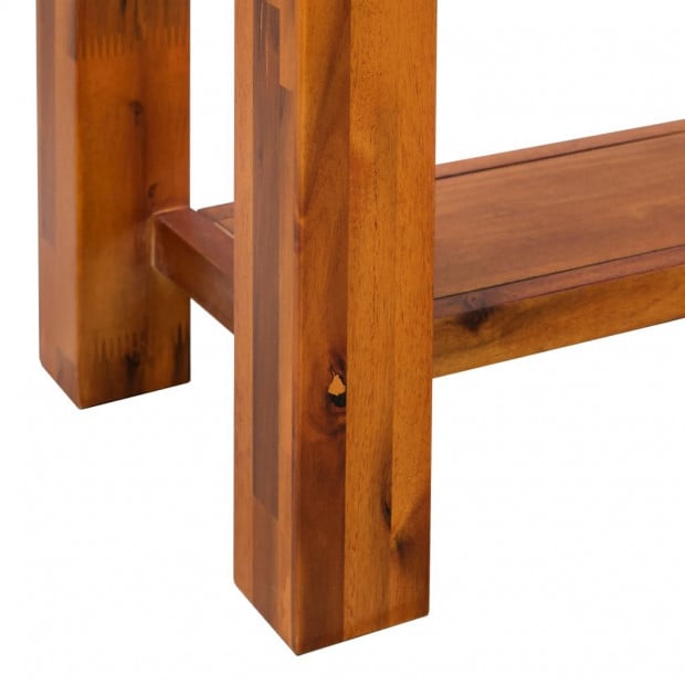 Console Table Solid Acacia Wood 86x30x75 Cm Image 7