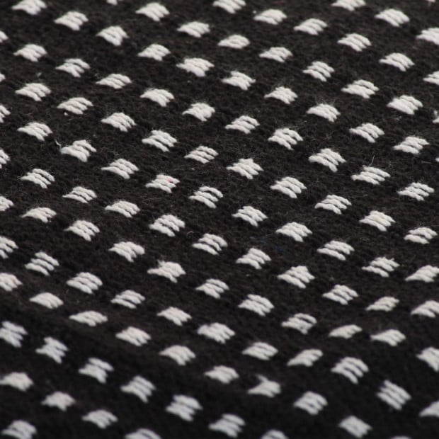 Throw Cotton Squares 220x250cm Black Image 3