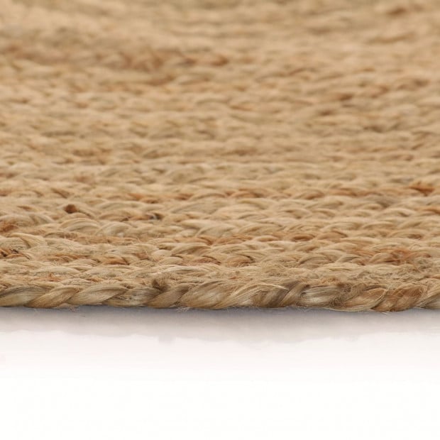 Area Rug Braided Jute 90 Cm Round Image 5