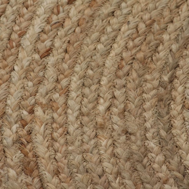 Area Rug Braided Jute 150 Cm Round Image 2
