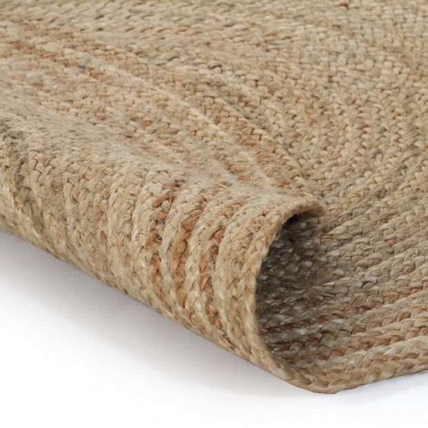 Area Rug Braided Jute 150 Cm Round Image 4