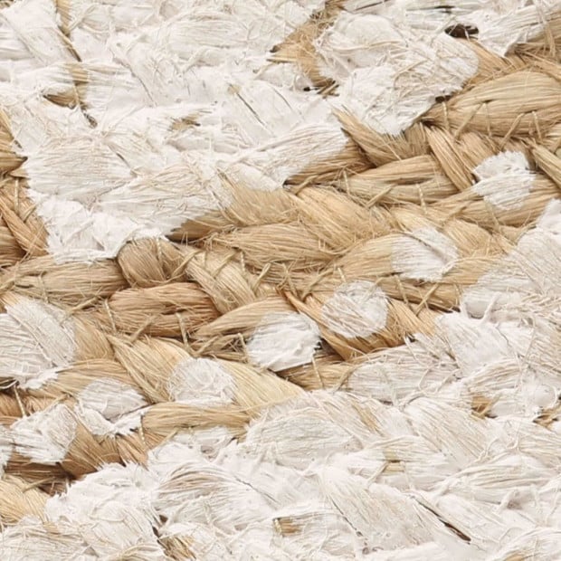 Area Rug Braided Jute Printed 150 Cm Round Image 5
