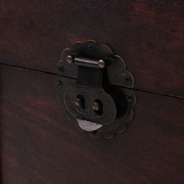 Vintage Treasure Chest Wood 66x38x40 Cm Image 4