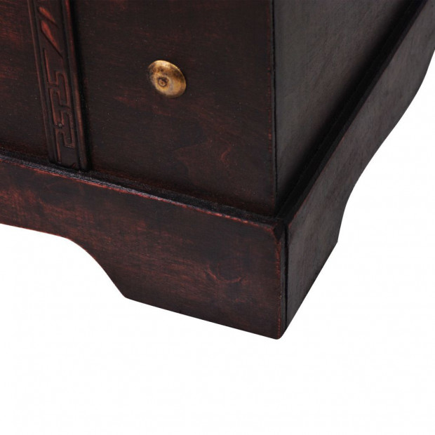 Vintage Treasure Chest Wood 66x38x40 Cm Image 8