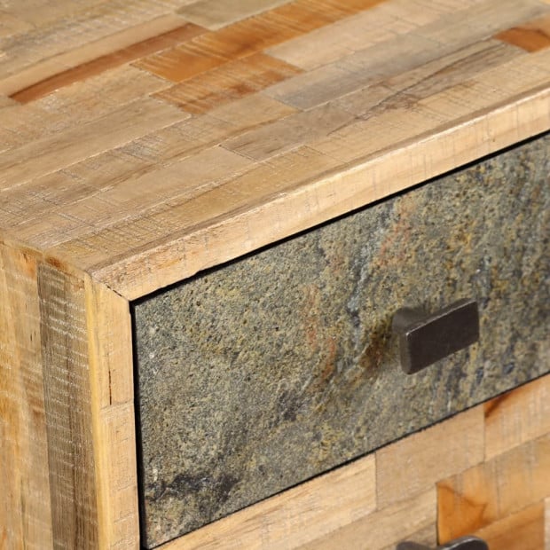 Writing Desk 110x50x76 Cm Solid Reclaimed Teak Image 2