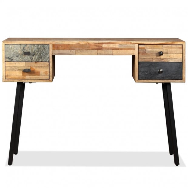 Writing Desk 110x50x76 Cm Solid Reclaimed Teak Image 5