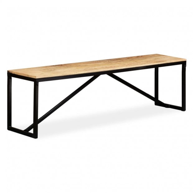 Bench Solid Mango Wood 160x35x45 Cm Image 6