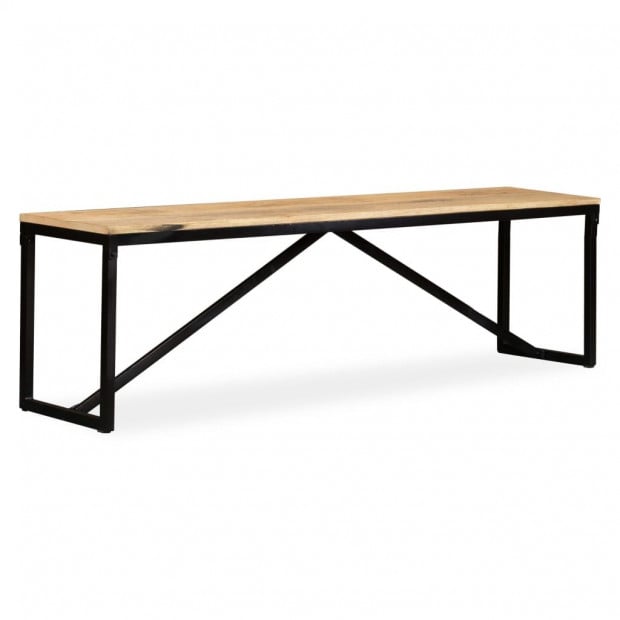 Bench Solid Mango Wood 160x35x45 Cm Image 8