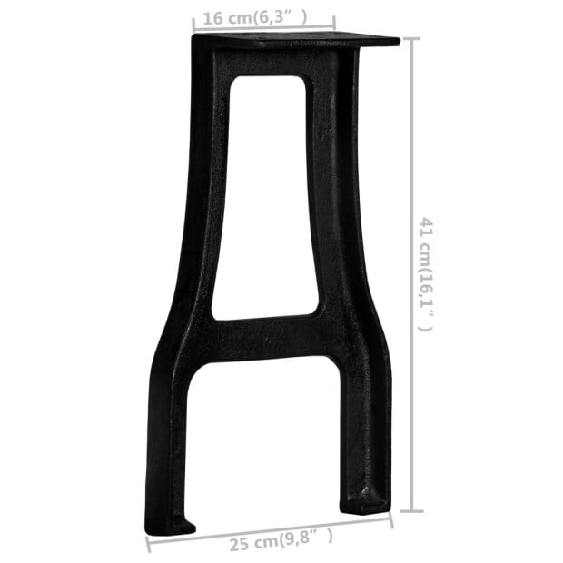 Bench Legs 2 Pcs A-frame Cast Iron Image 10