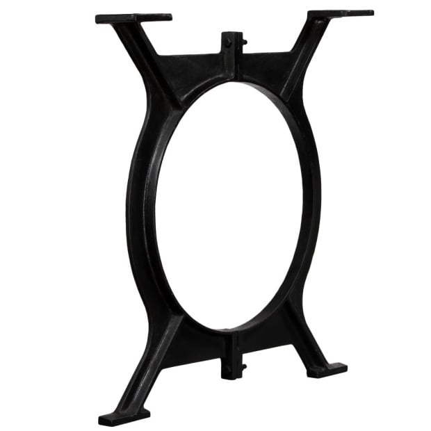 Dining Table Legs 2 Pcs O-frame Cast Iron Image 2