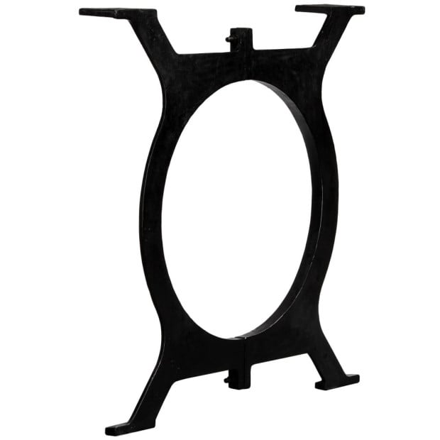 Dining Table Legs 2 Pcs O-frame Cast Iron Image 3