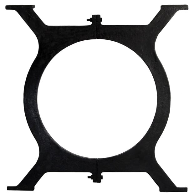 Dining Table Legs 2 Pcs O-frame Cast Iron Image 6