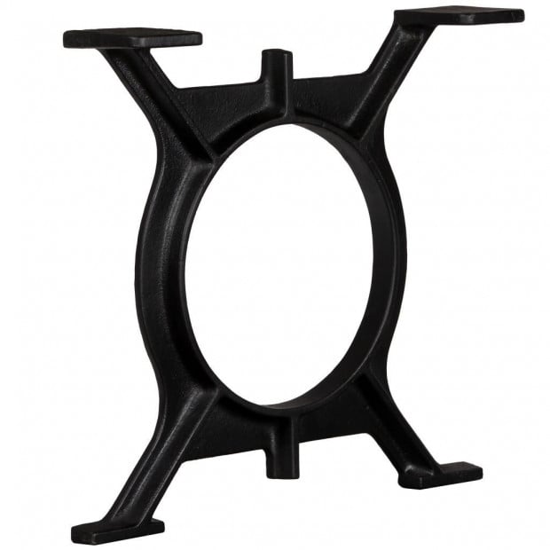 Coffee Table Legs 2 Pcs O-frame Cast Iron Image 2